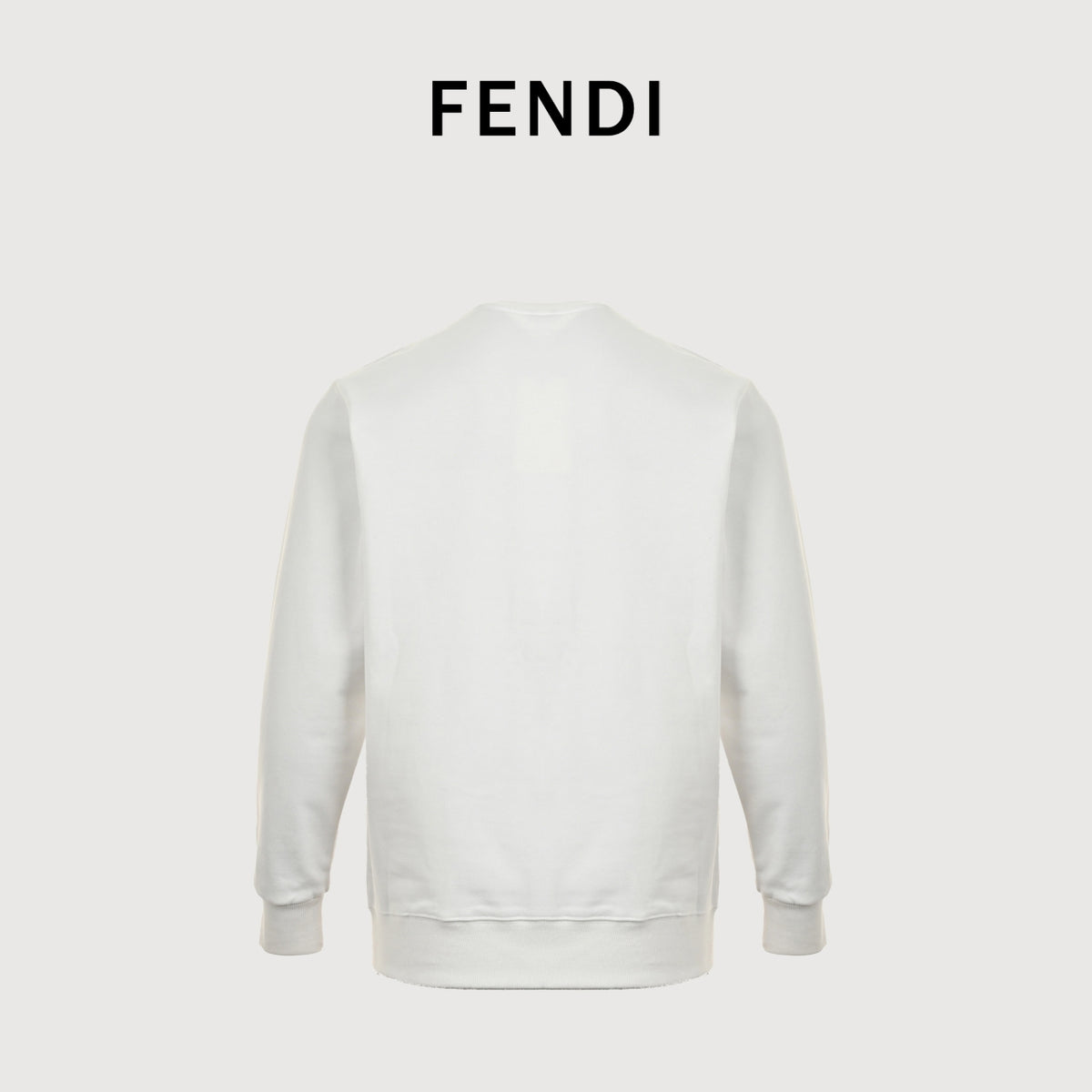 Fendi 24FW Bag Bugs Monster Eyes Crewneck Sweatshirt - White