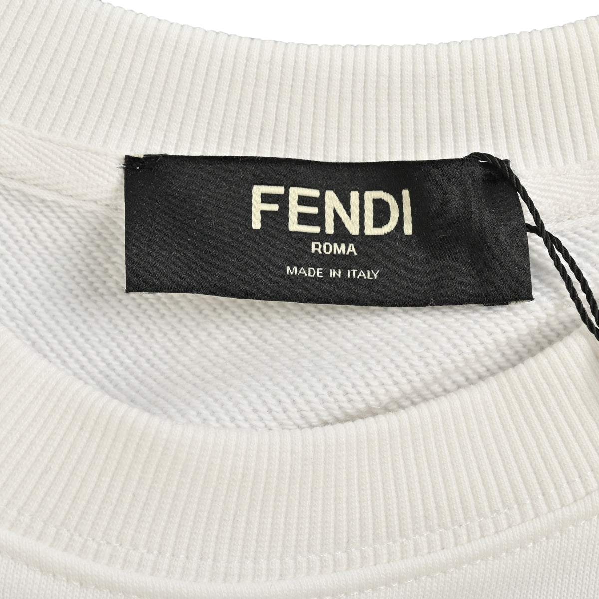 Fendi 24FW Bag Bugs Monster Eyes Crewneck Sweatshirt - White