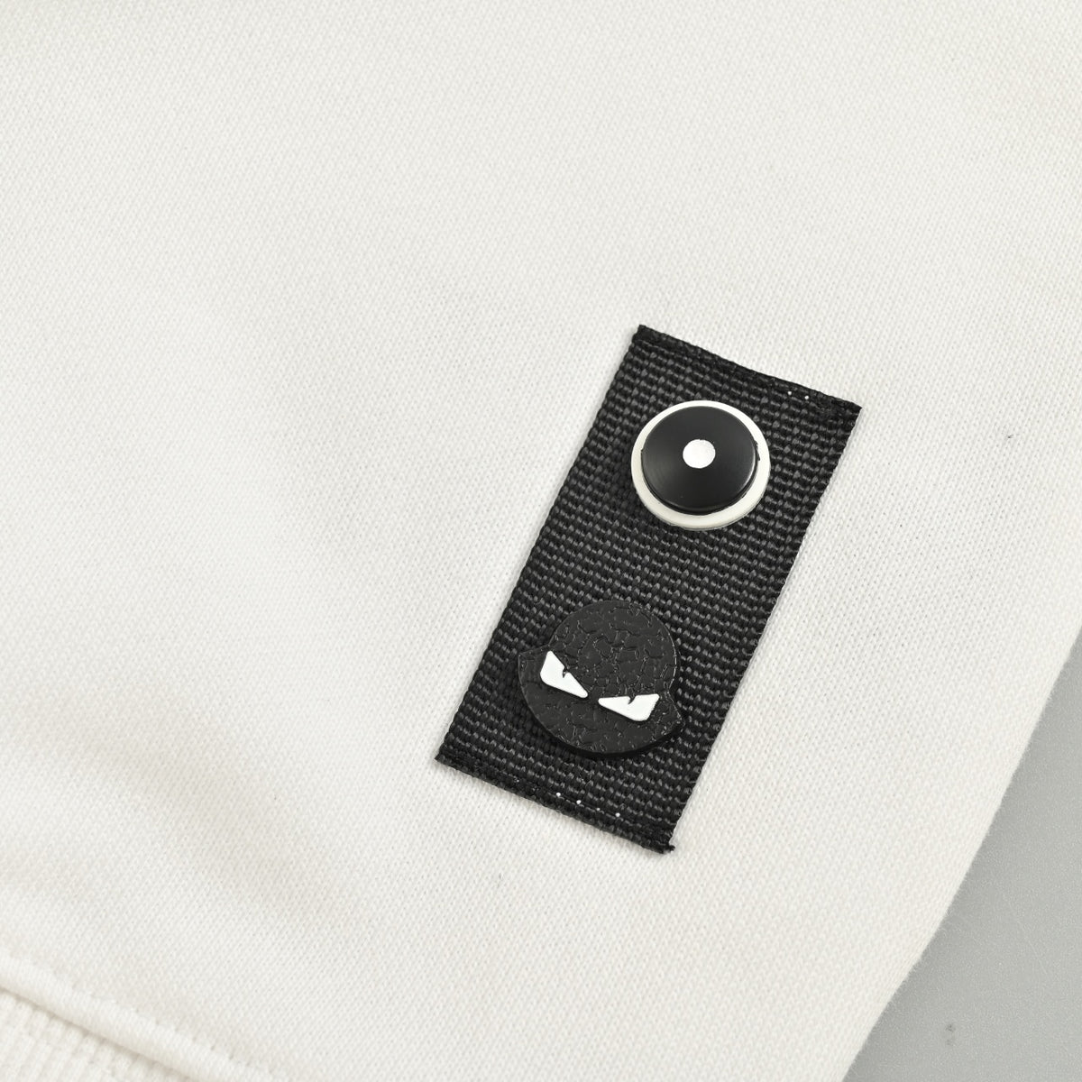 Fendi 24FW Bag Bugs Monster Eyes Crewneck Sweatshirt - White