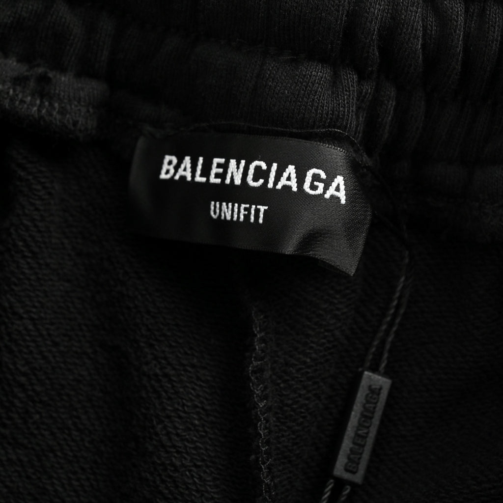 Balenciaga 24FW Cola Logo Embroidered Shorts - Black