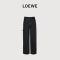 Loewe Leg Patch Workwear Denim Jeans - Black
