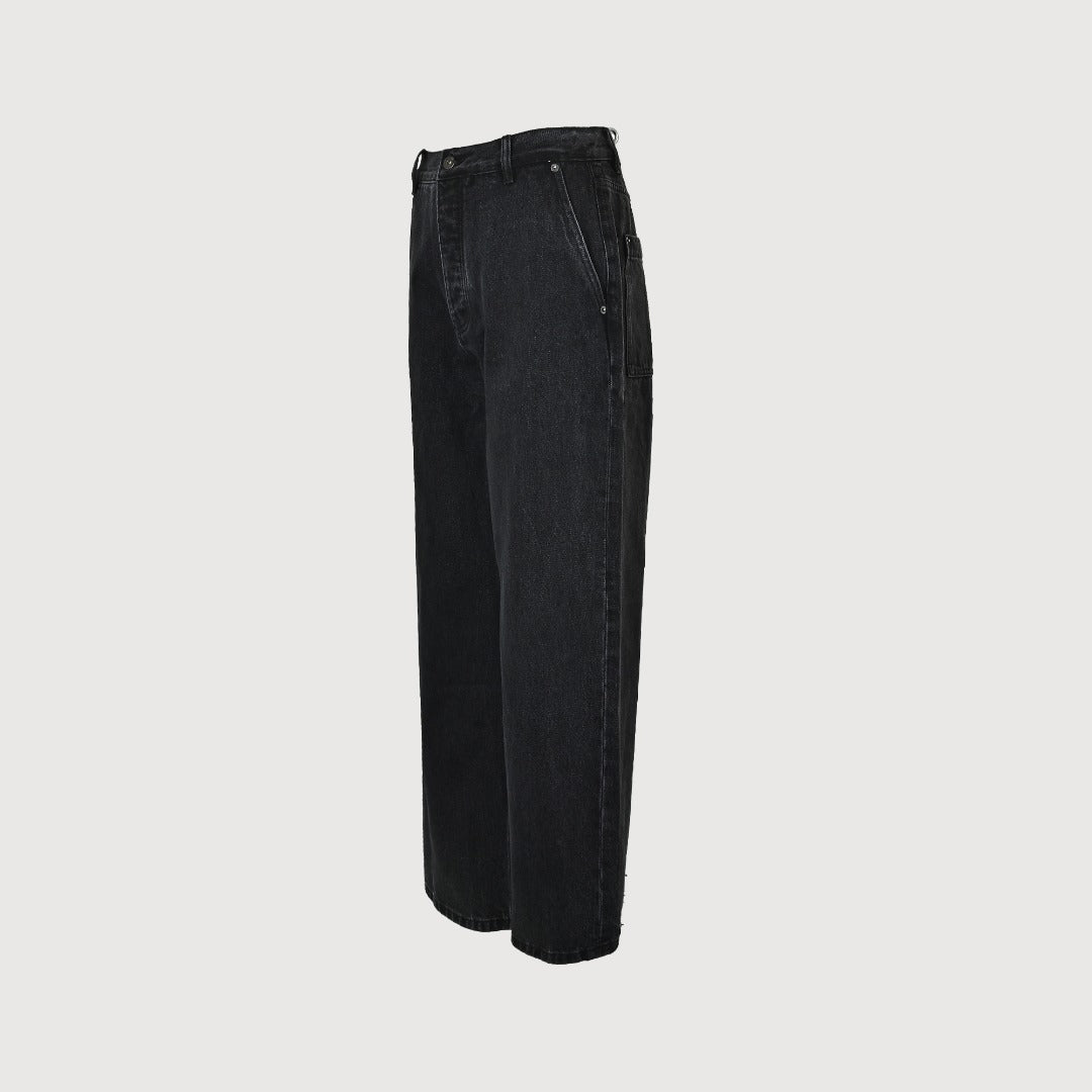 Loewe Leg Patch Workwear Denim Jeans - Black