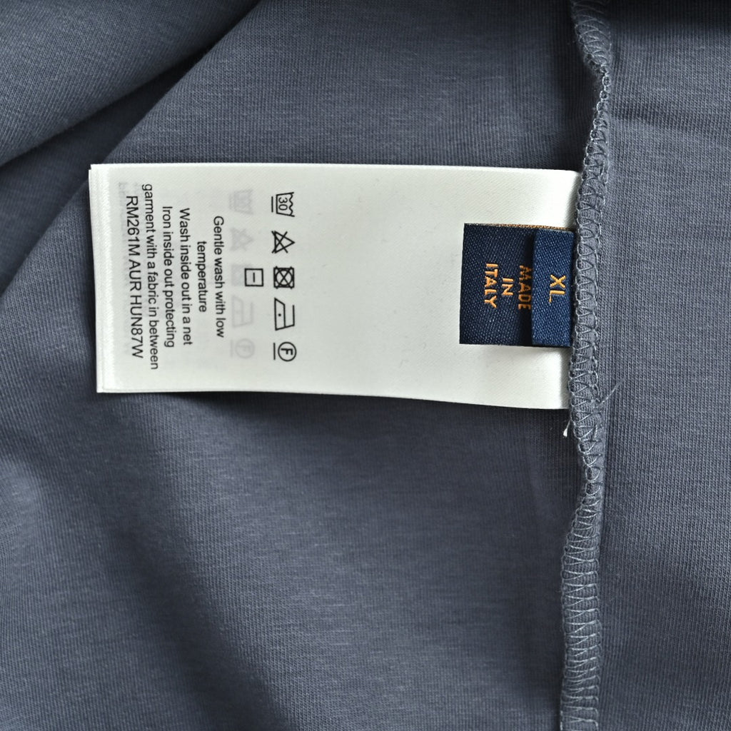 Louis Vuitton LV Two-Tone Embroidered Beaded Pendant Zip-Up Hoodie - Slate Grey