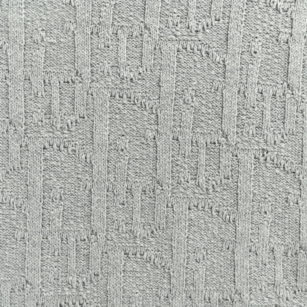 Dior CD Oblique Tonal Jacquard Knit Sweater - Grey Marl