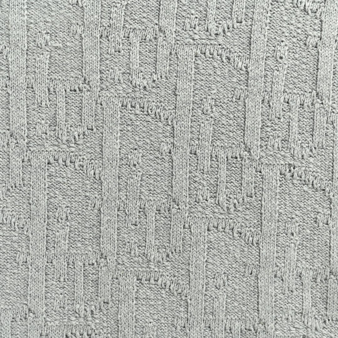 Dior CD Oblique Tonal Jacquard Knit Sweater - Grey Marl