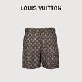 Louis Vuitton LV All-Over Monogram Print Shorts - Brown