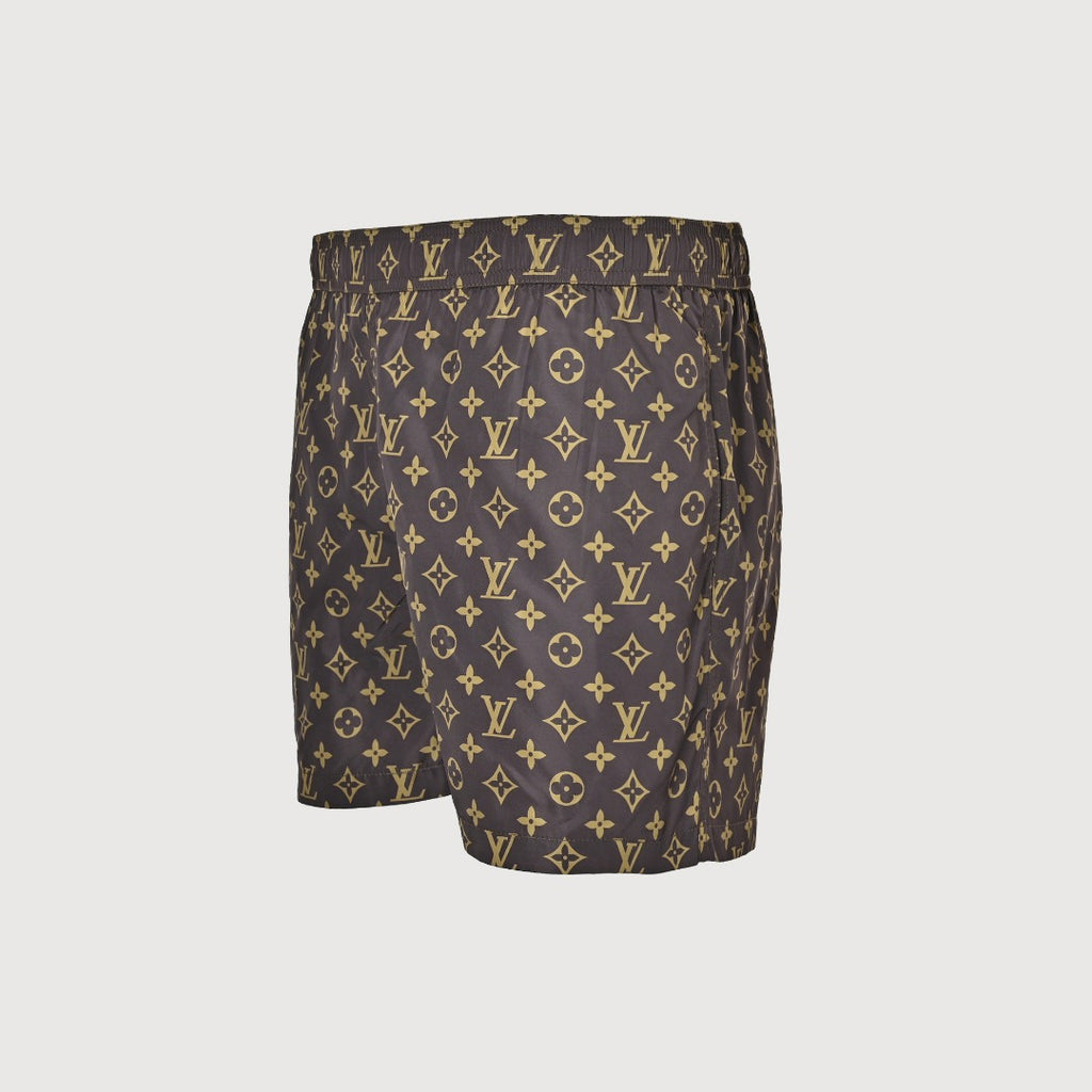 Louis Vuitton LV All-Over Monogram Print Shorts - Brown