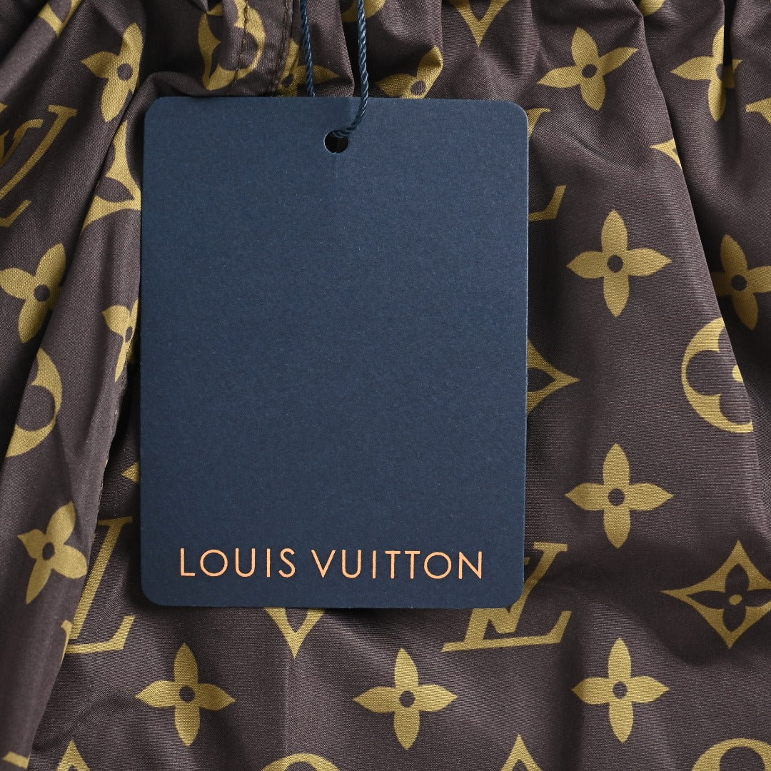 Louis Vuitton LV All-Over Monogram Print Shorts - Brown