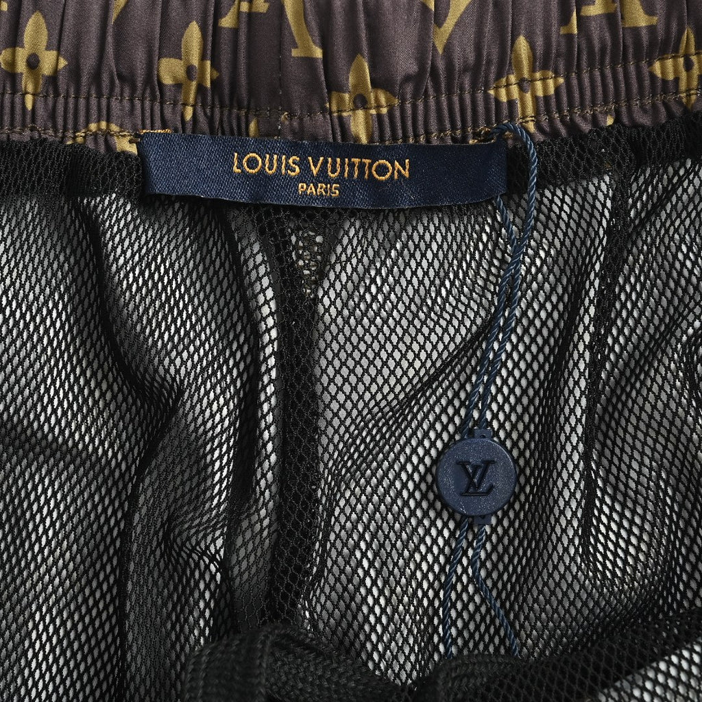 Louis Vuitton LV All-Over Monogram Print Shorts - Brown