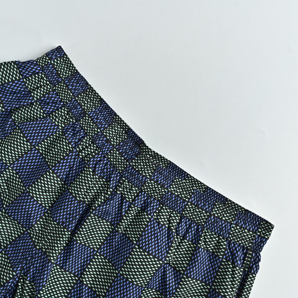 Louis Vuitton LV Damier Checkerboard All-Over Print Shorts - Navy / Grey