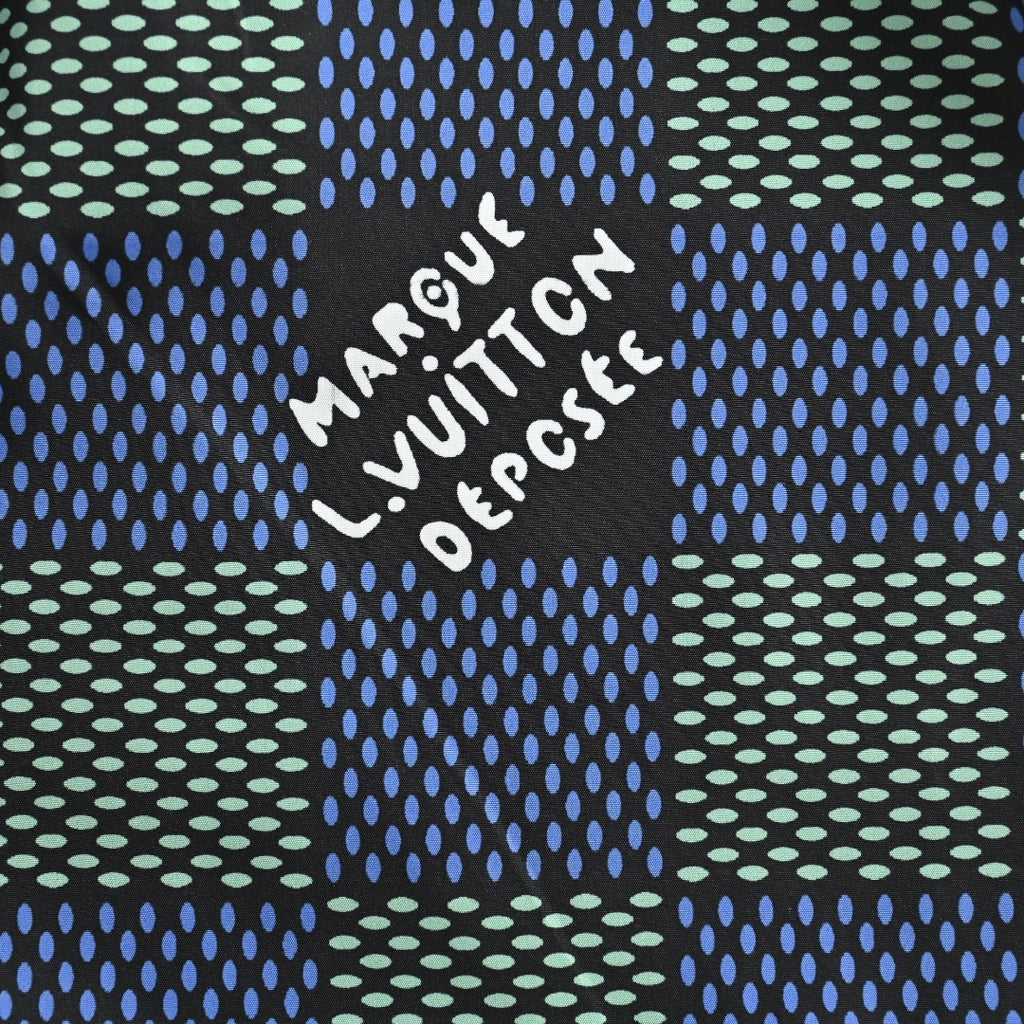 Louis Vuitton LV Damier Checkerboard All-Over Print Shorts - Navy / Grey