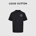 Louis Vuitton LV 26SS Chain Ring Logo Print Short Sleeve T-Shirt - Black