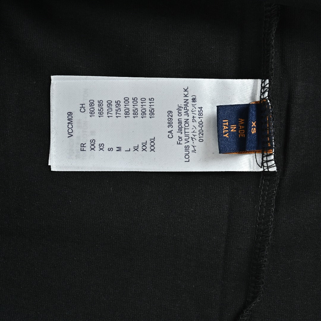Louis Vuitton LV 26SS Chain Ring Logo Print Short Sleeve T-Shirt - Black