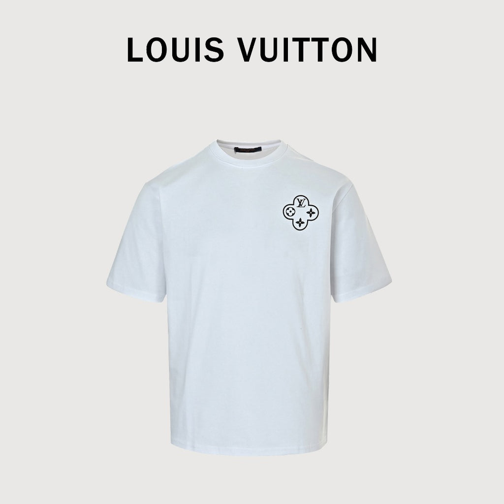 Louis Vuitton LV 26SS Chain Ring Logo Print Short Sleeve T-Shirt - White