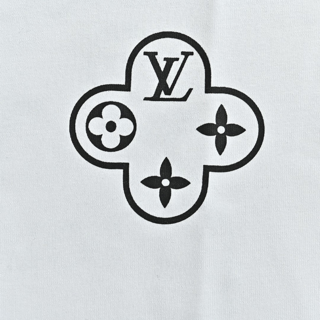 Louis Vuitton LV 26SS Chain Ring Logo Print Short Sleeve T-Shirt - White