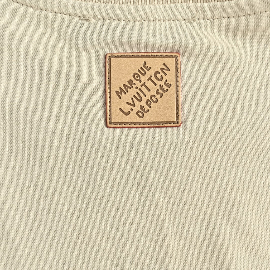 Louis Vuitton LV 26SS L.V.M. Embroidered Badge Short Sleeve T-Shirt - Stone Beige