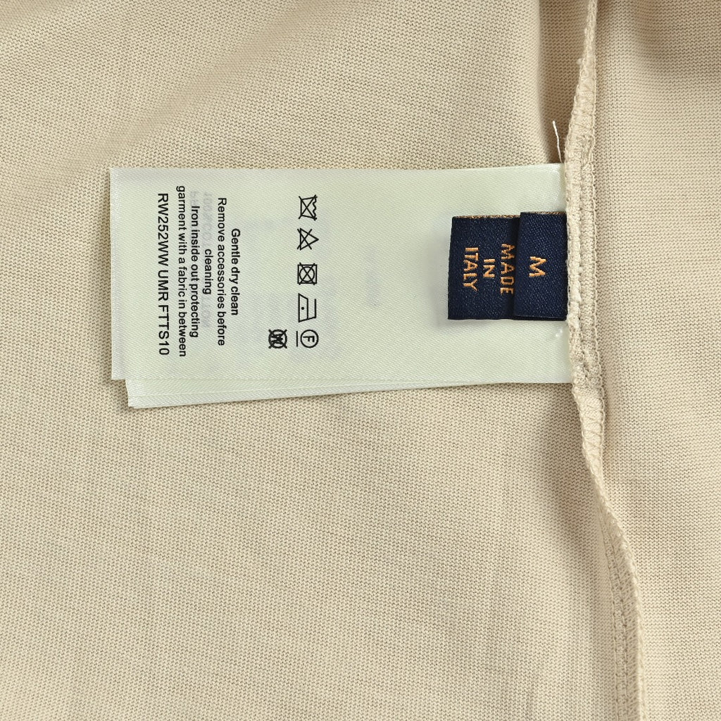 Louis Vuitton LV 26SS L.V.M. Embroidered Badge Short Sleeve T-Shirt - Stone Beige