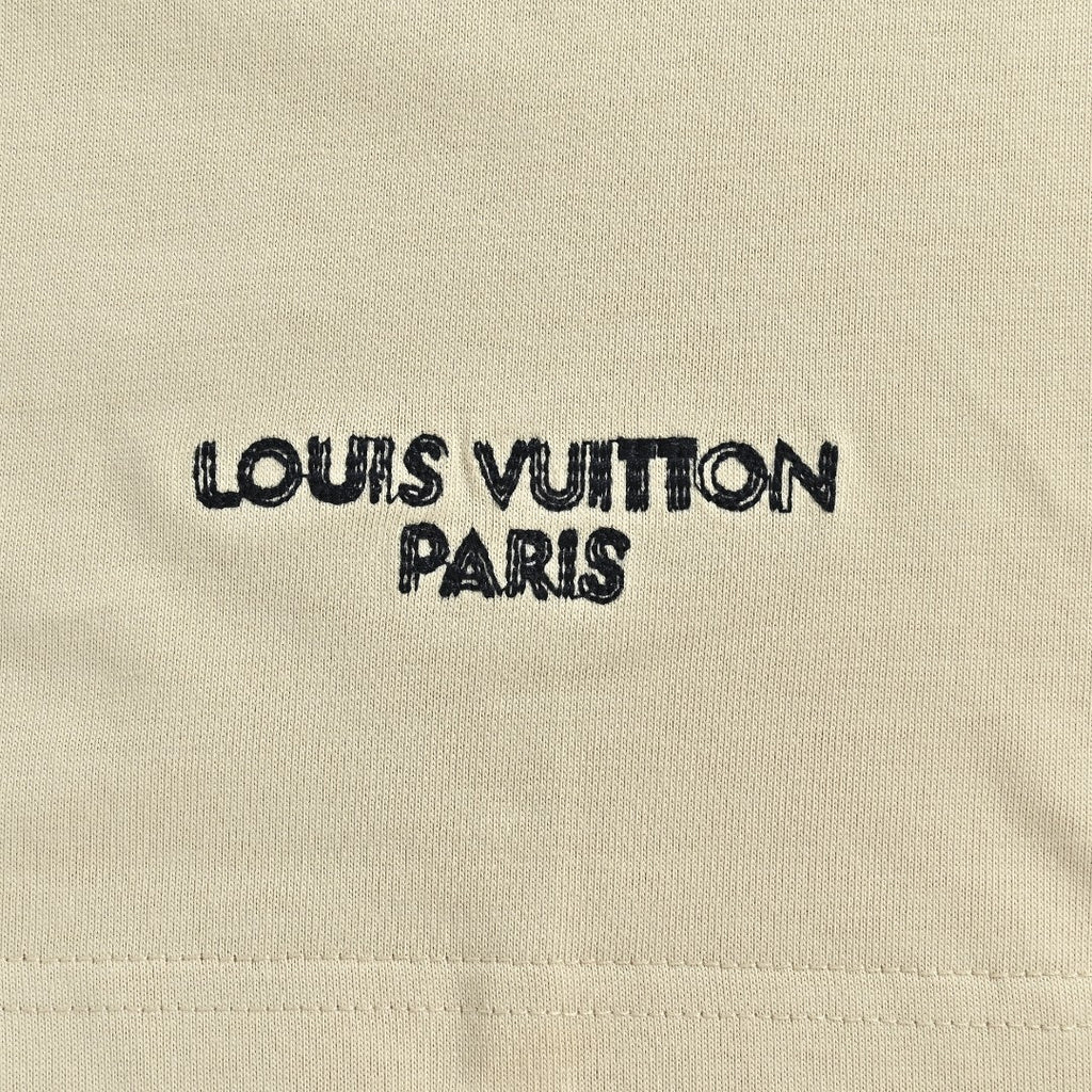 Louis Vuitton LV 26SS L.V.M. Embroidered Badge Short Sleeve T-Shirt - Stone Beige