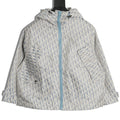 Dior Bee Logo All-Over Print Hooded Zip Jacket
