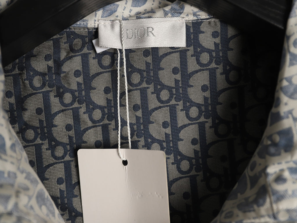 Dior Bee Logo All-Over Print Hooded Zip Jacket