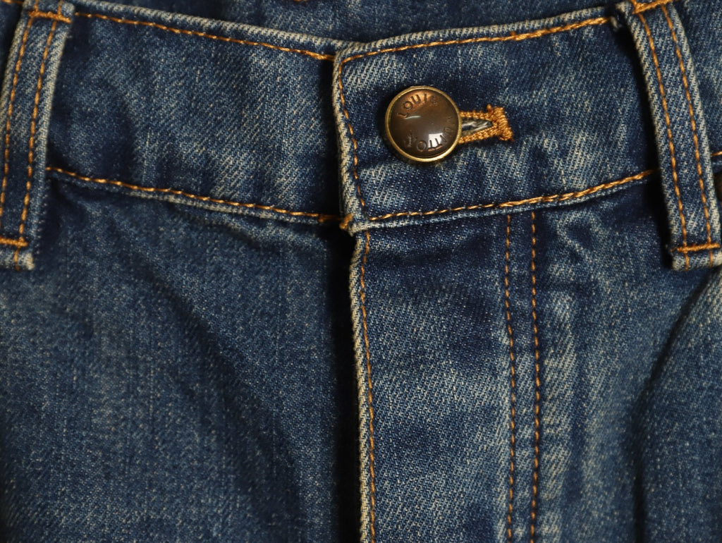 Louis Vuitton LV Denim Jeans with Leather Back Pockets