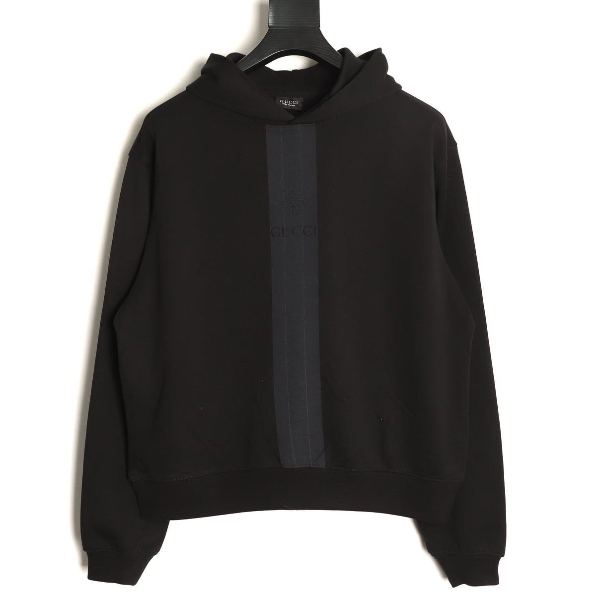 Gucci GUC Front Webbing-Tape Hooded Sweatshirt