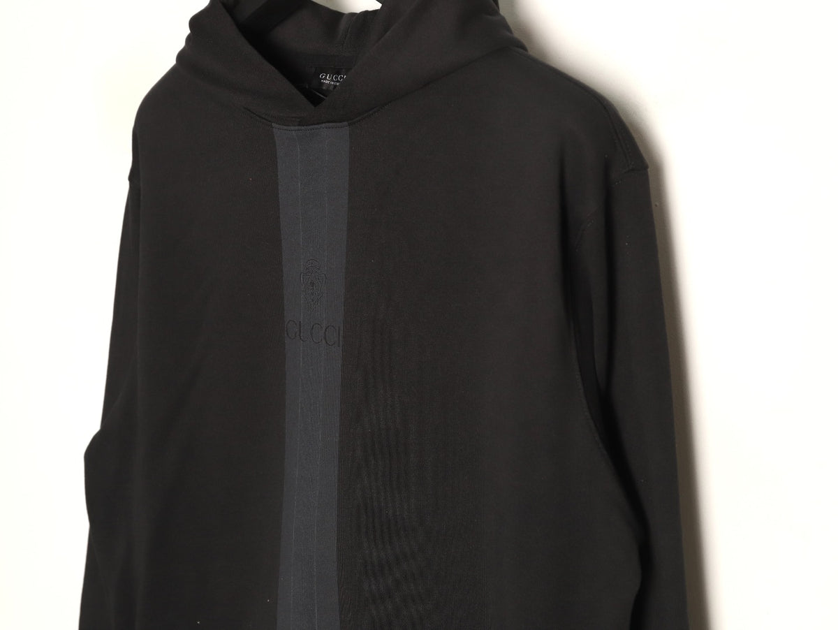 Gucci GUC Front Webbing-Tape Hooded Sweatshirt
