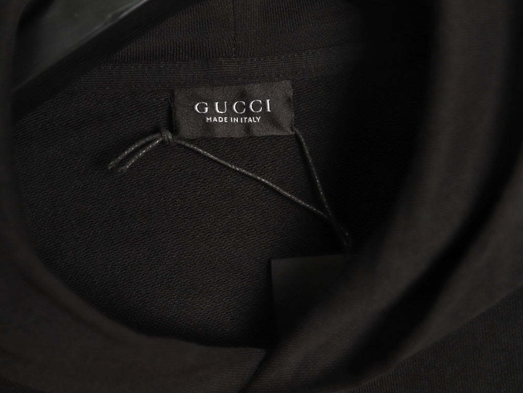 Gucci GUC Front Webbing-Tape Hooded Sweatshirt