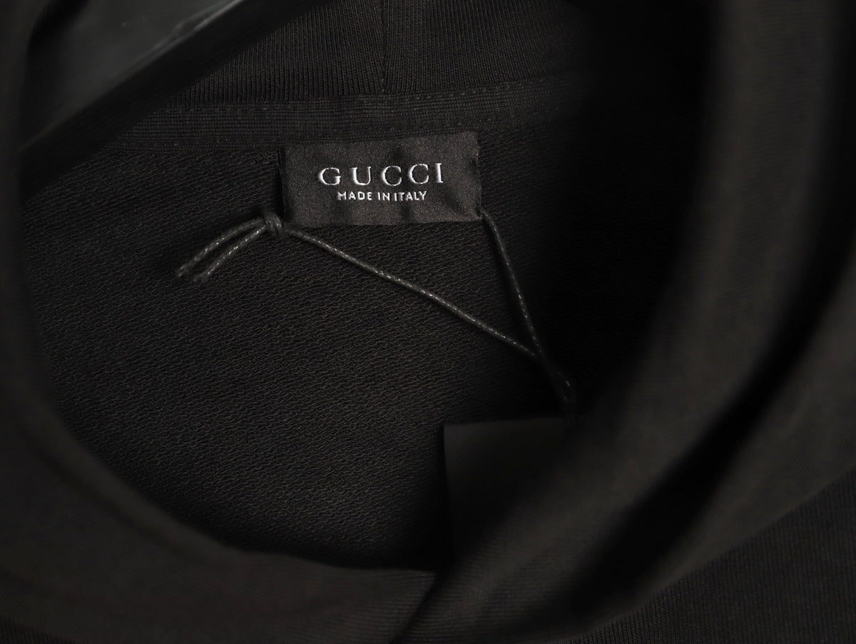 Gucci GUC Front Webbing-Tape Hooded Sweatshirt