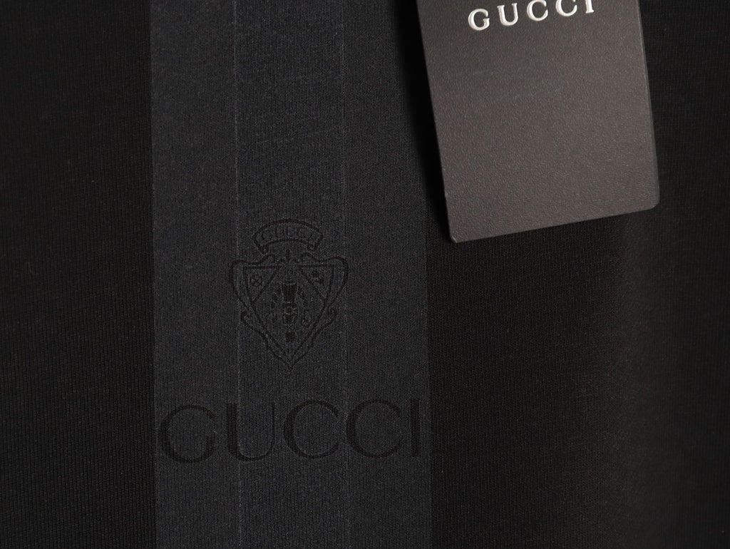 Gucci GUC Front Webbing-Tape Hooded Sweatshirt