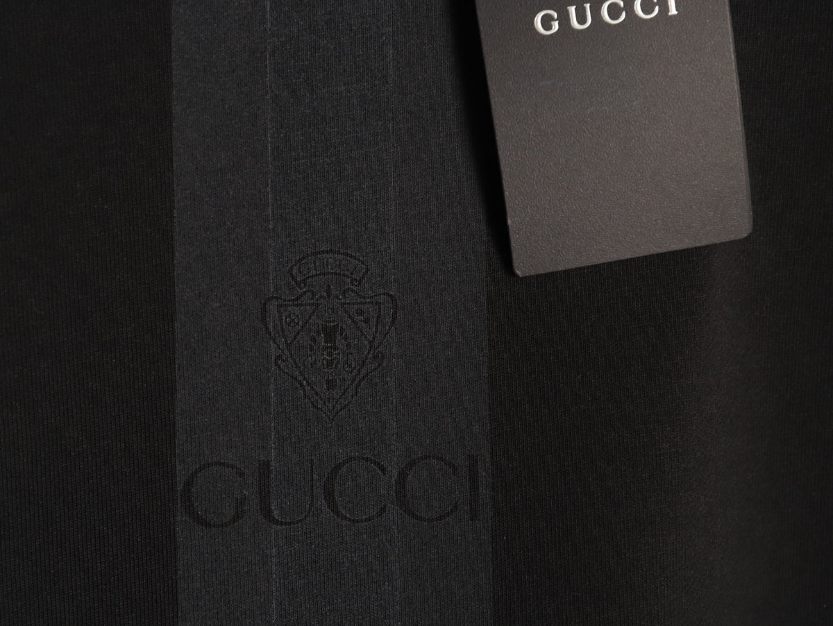 Gucci GUC Front Webbing-Tape Hooded Sweatshirt