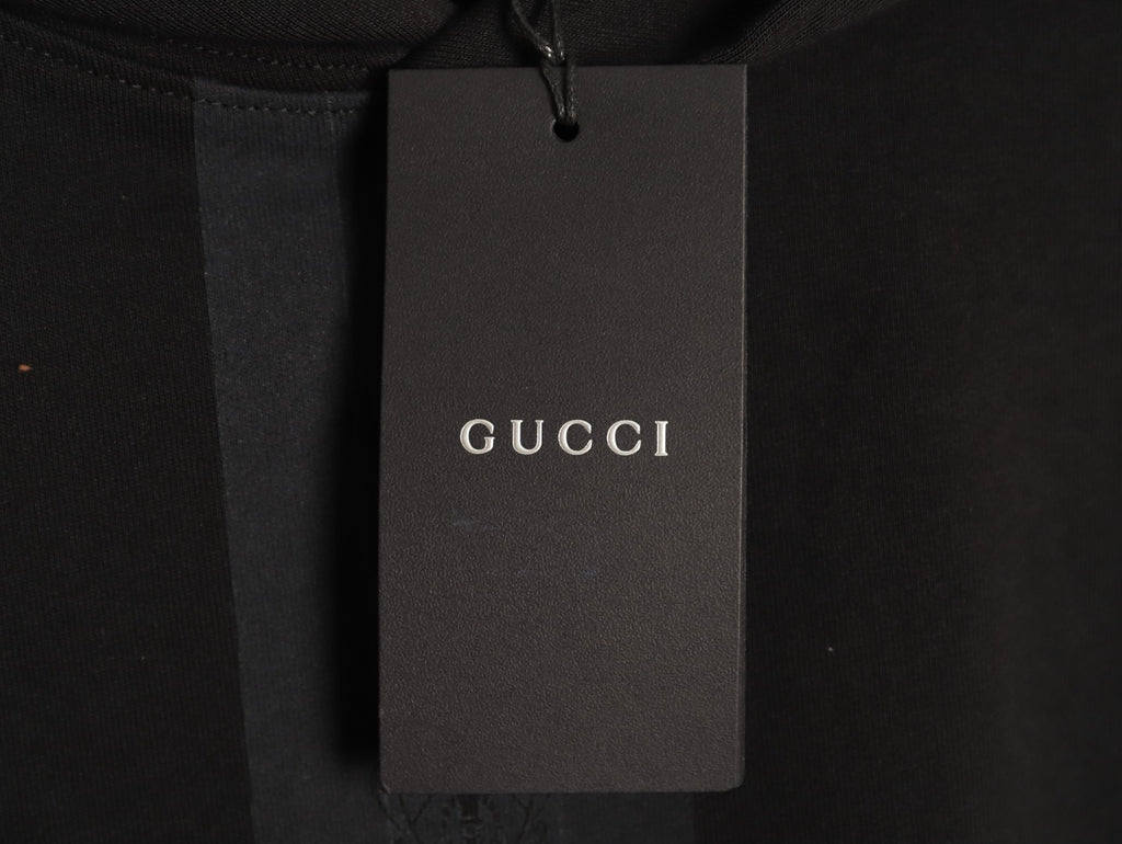 Gucci GUC Front Webbing-Tape Hooded Sweatshirt