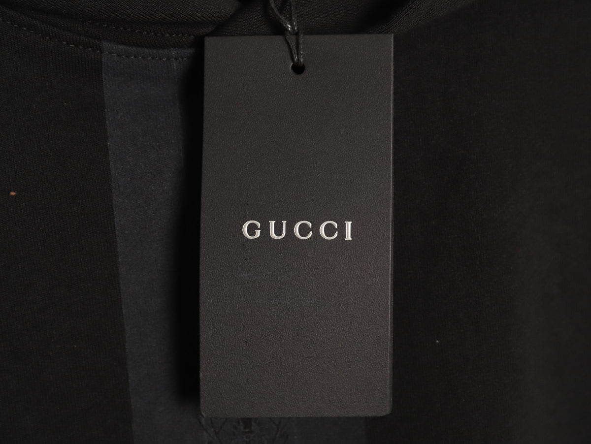 Gucci GUC Front Webbing-Tape Hooded Sweatshirt