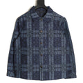 Louis Vuitton LV Blue Check Jacquard Denim Shirt Jacket