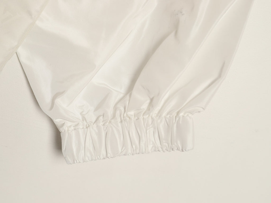 Louis Vuitton LV White Hooded Technical Windbreaker Jacket