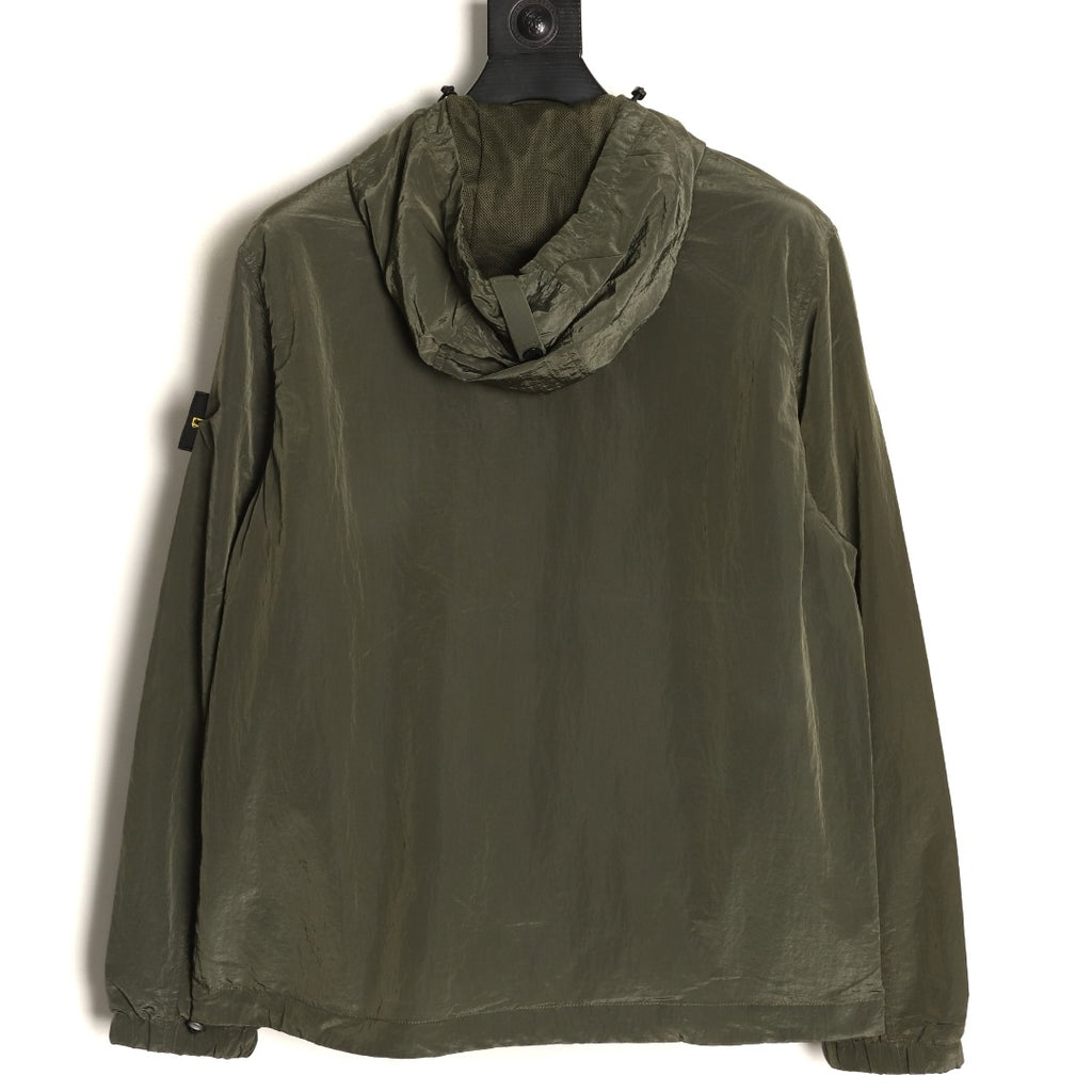 Stone Island Technical Hooded Zip Windbreaker Jacket