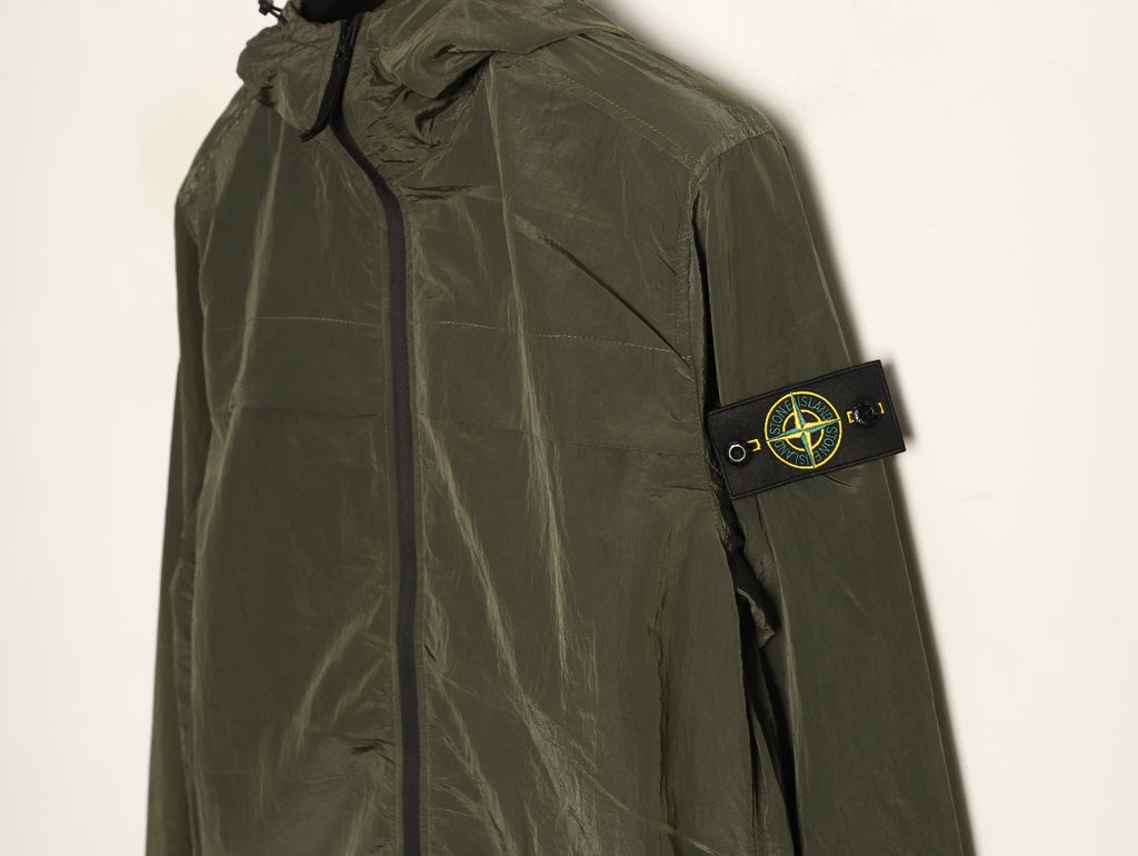 Stone Island Technical Hooded Zip Windbreaker Jacket