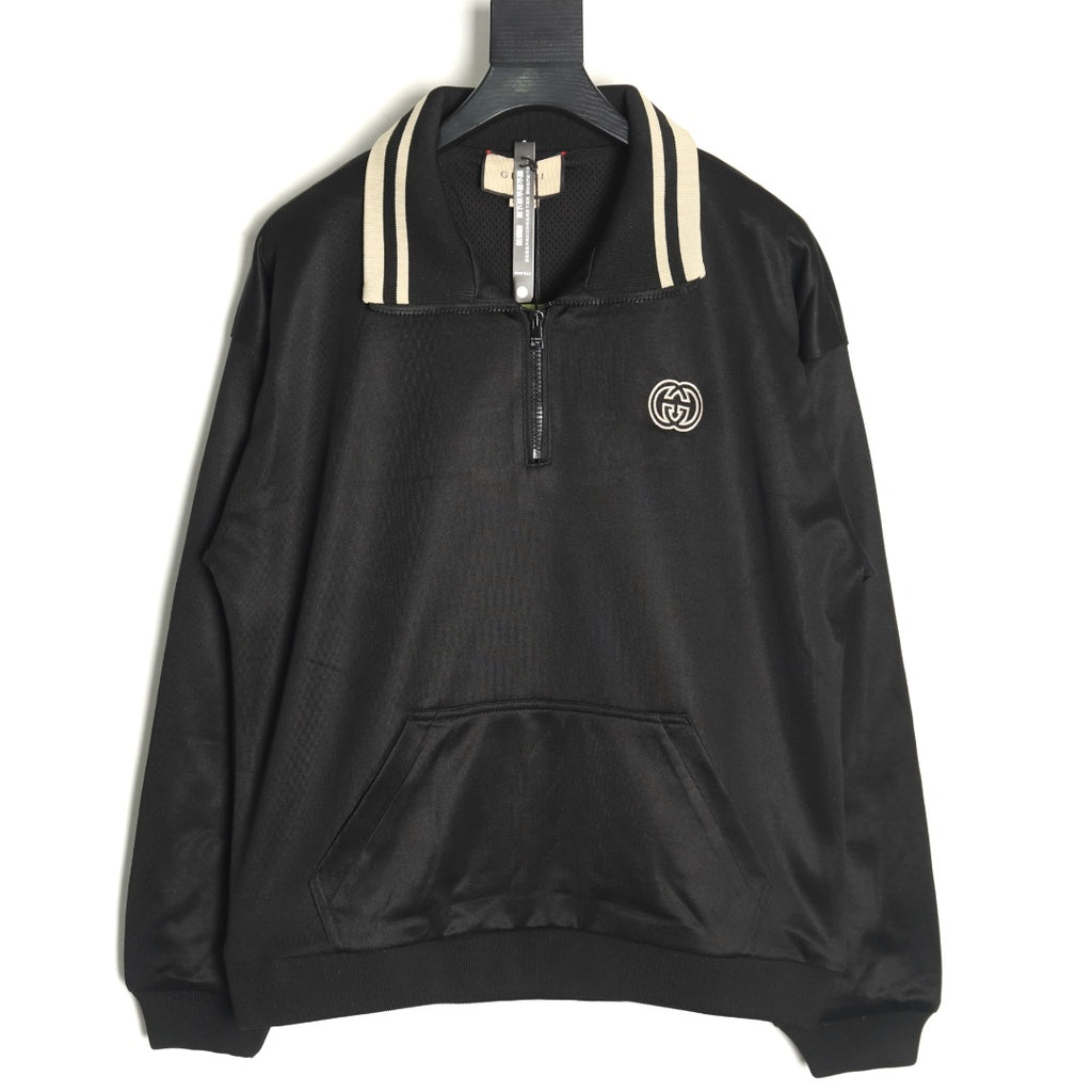 Gucci 24FW GG Embroidered Half-Zip Pullover Jacket