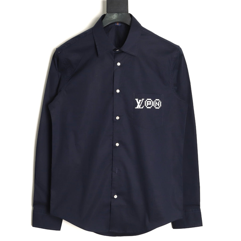 Louis Vuitton 25FW Nigo Printed Long-Sleeve Shirt