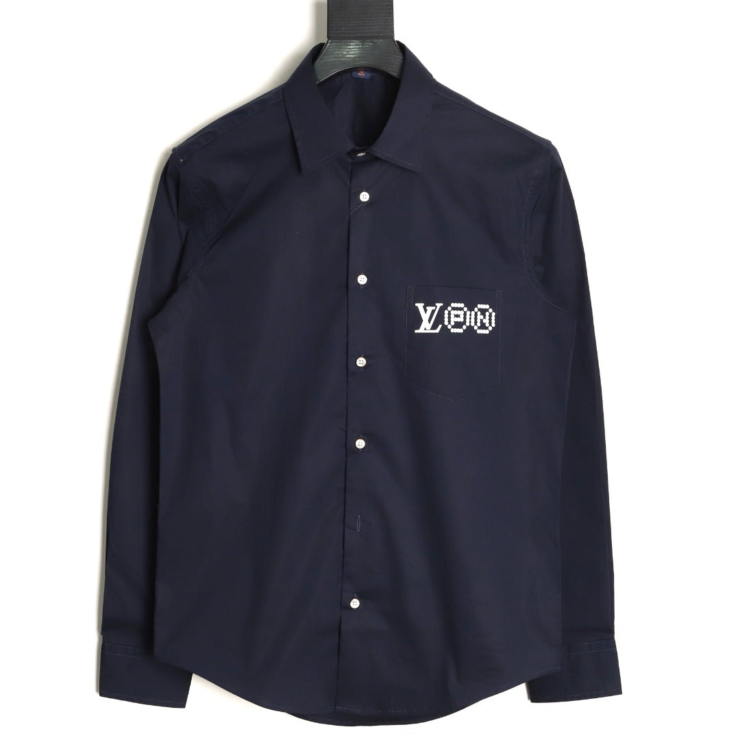 Louis Vuitton 25FW Nigo Printed Long-Sleeve Shirt