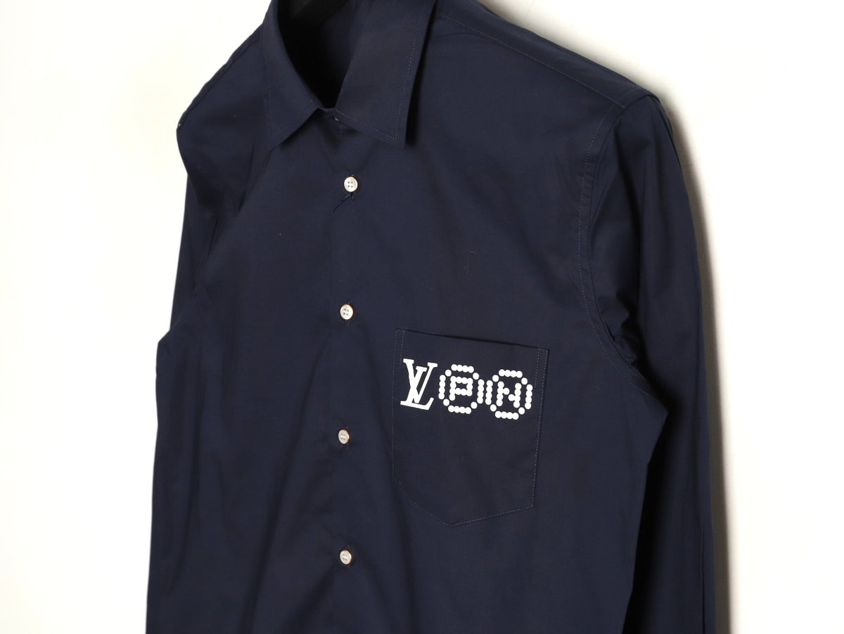 Louis Vuitton 25FW Nigo Printed Long-Sleeve Shirt
