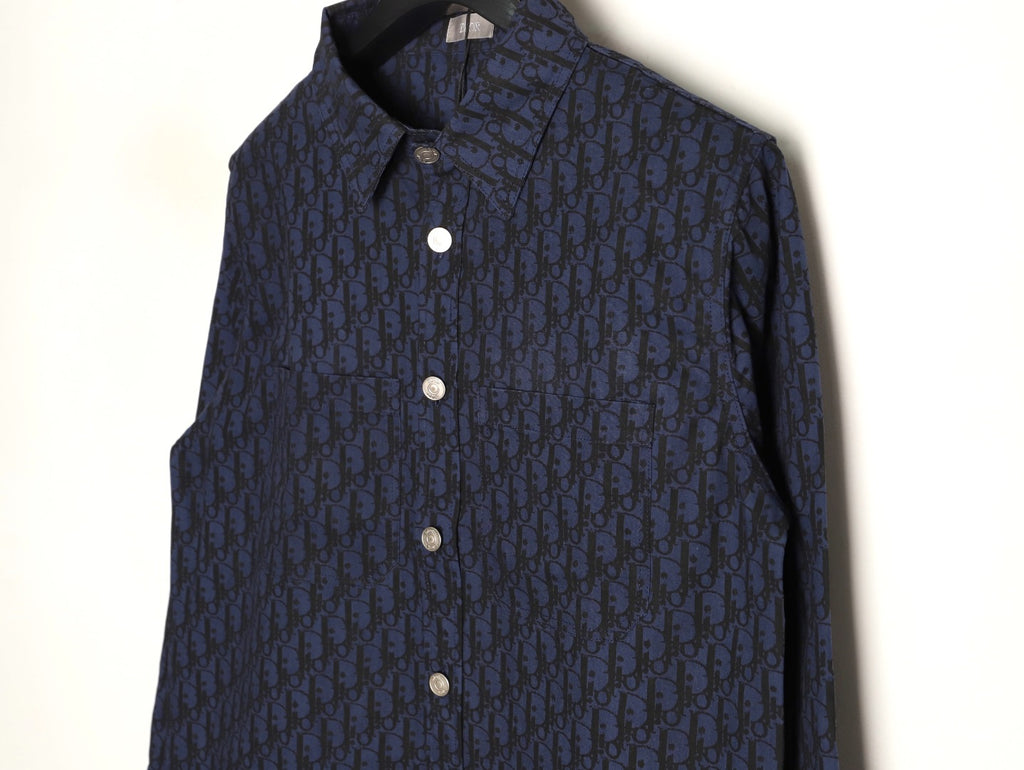 Dior 22SS Oblique Monogram Denim Shirt Jacket