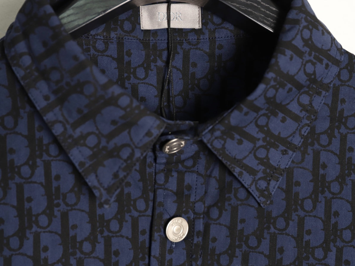 Dior 22SS Oblique Monogram Denim Shirt Jacket
