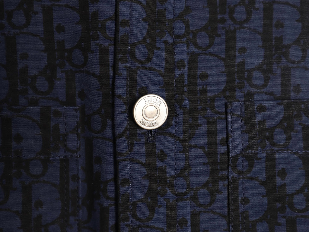 Dior 22SS Oblique Monogram Denim Shirt Jacket