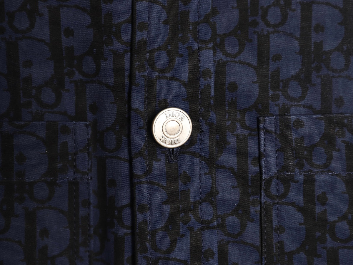 Dior 22SS Oblique Monogram Denim Shirt Jacket