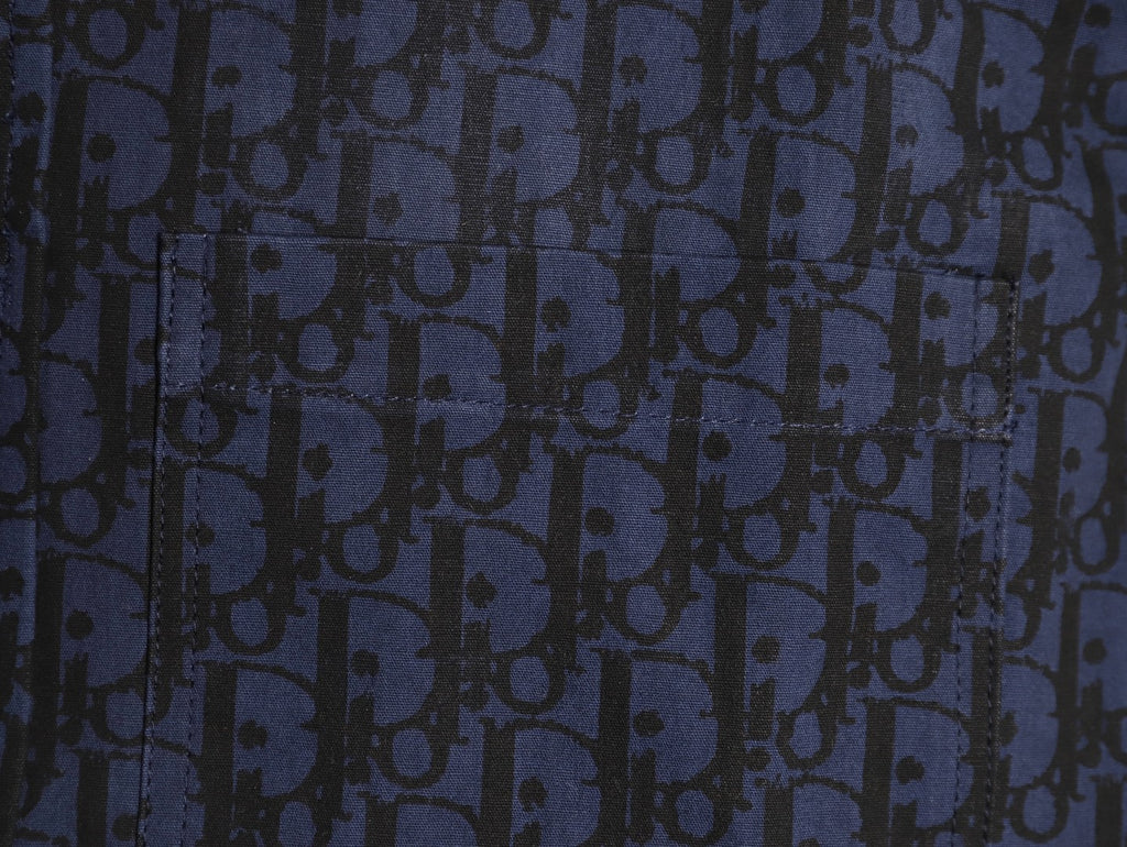 Dior 22SS Oblique Monogram Denim Shirt Jacket