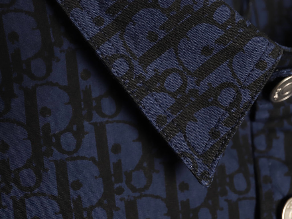 Dior 22SS Oblique Monogram Denim Shirt Jacket