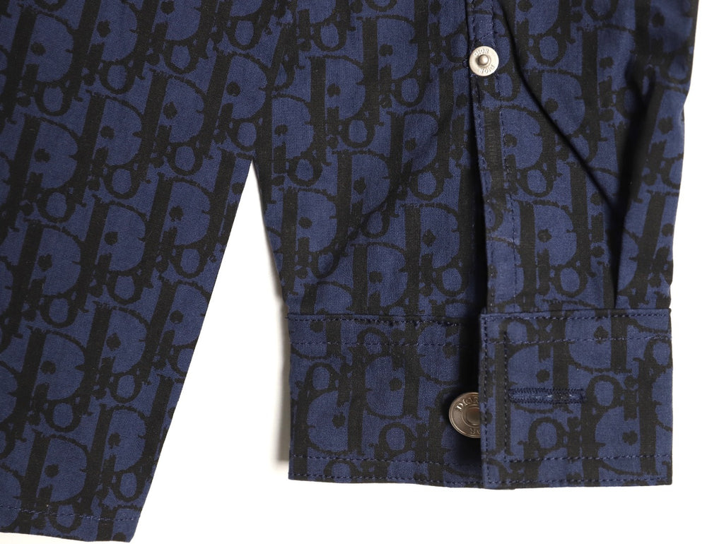 Dior 22SS Oblique Monogram Denim Shirt Jacket