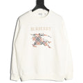 Burberry 25FW Equestrian Knight Cross-Stitch Embroidered Sweatshirt