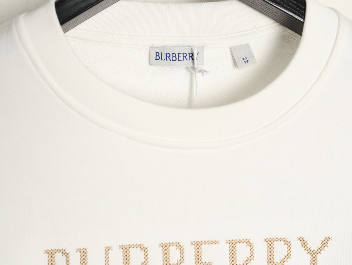 Burberry 25FW Equestrian Knight Cross-Stitch Embroidered Sweatshirt
